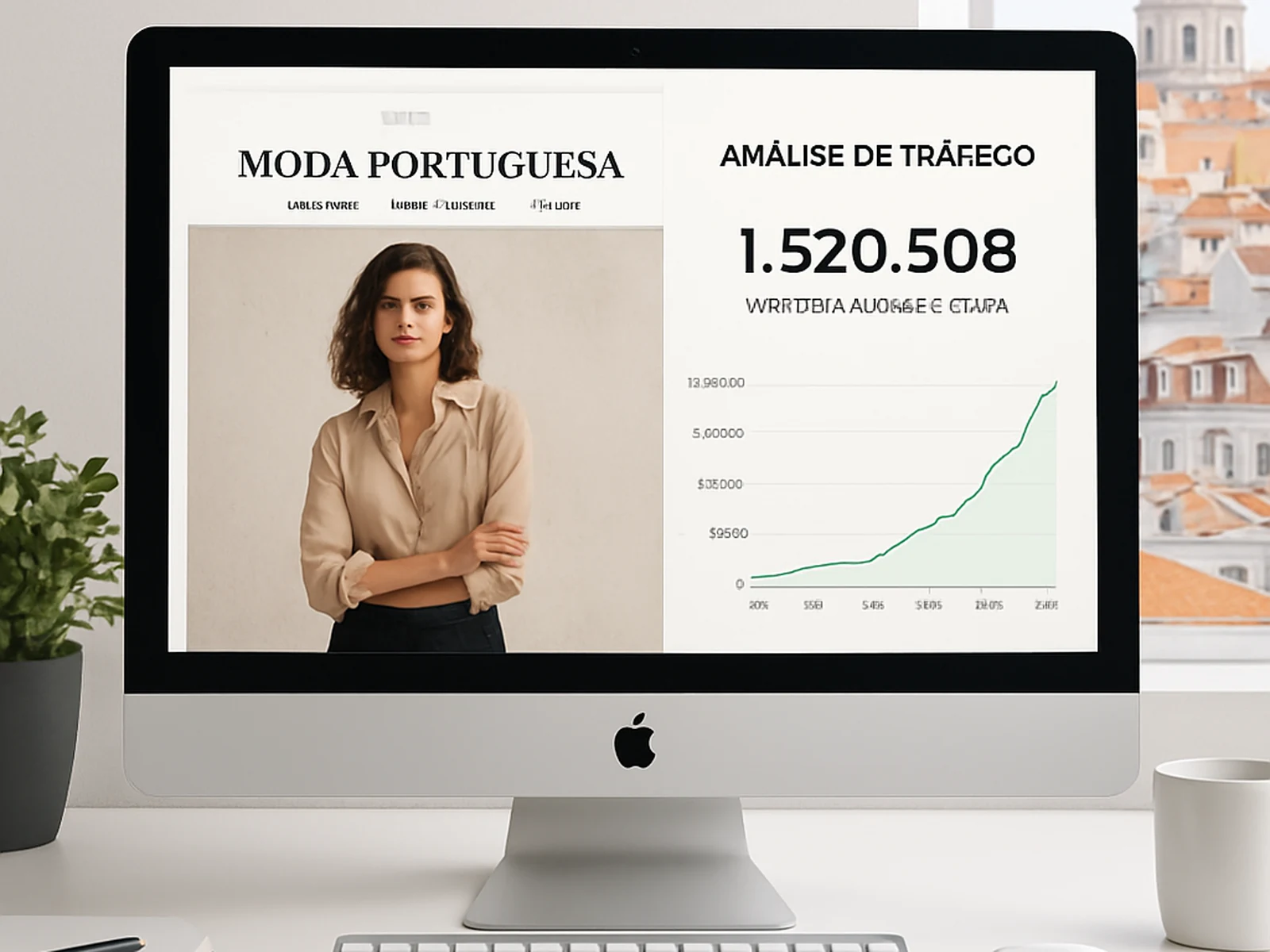 Portuguese fashion brand: 3.8x organic traffic in 7 months.